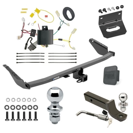 Ultimate Tow Package For 11-14 Toyota Sienna (15-20 SE ONLY) Trailer Hitch w/ Wiring 2" Drop Mount Dual 2" and 1-7/8" Ball Lock Bracket Cover 2" Receiver Reese