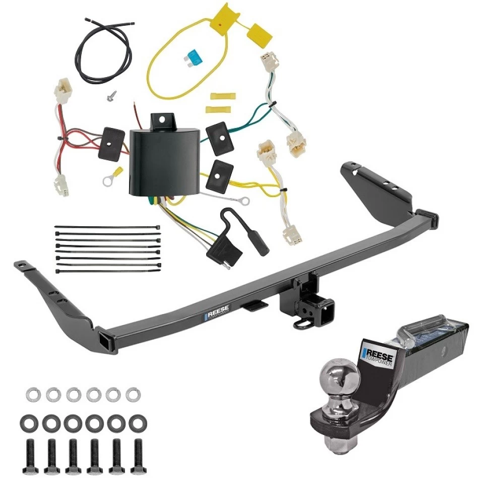 Tow Package For 15-20 Toyota Sienna Exc SE Trailer Hitch w/ Wiring 2" Drop Mount 2" Ball 2" Receiver Reese