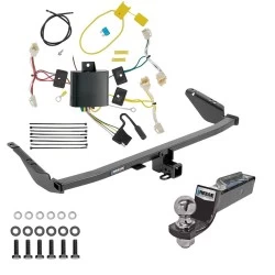 Tow Package For 15-20 Toyota Sienna Exc SE Trailer Hitch w/ Wiring 2" Drop Mount 2" Ball 2" Receiver Reese