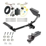 Tow Package For 13-18 Toyota RAV4 All Models Trailer Hitch w/ Wiring 2" Drop Mount 2" Ball 2" Receiver Reese