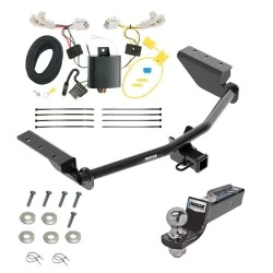 Tow Package For 13-18 Toyota RAV4 All Models Trailer Hitch w/ Wiring 2" Drop Mount 2" Ball 2" Receiver Reese