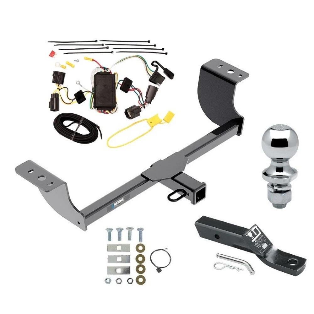 Reese Trailer Tow Hitch For 05-10 Chrysler 300 05-08 Dodge Magnum 2" Receiver Complete Package w/ Wiring and 1-7/8" Ball