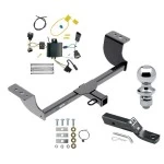 Reese Trailer Tow Hitch For 15-23 Dodge Charger All Models 2" Receiver Complete Package w/ Wiring and 1-7/8" Ball