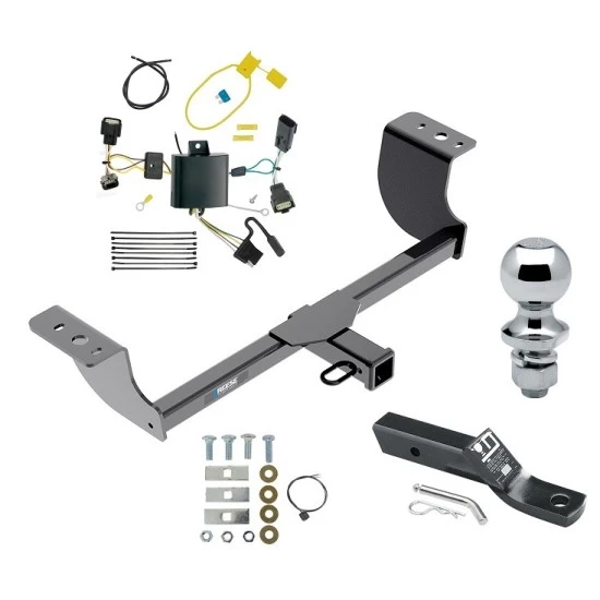 Reese Trailer Tow Hitch For 15-23 Dodge Charger All Models 2" Receiver Complete Package w/ Wiring and 1-7/8" Ball