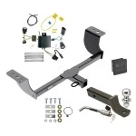 Reese Trailer Tow Hitch For 15-23 Dodge Charger All Models Deluxe Package Wiring 2" Ball Mount and Lock