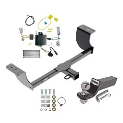 Reese Trailer Tow Hitch For 15-23 Dodge Challenger Exc w/Quad Tip Exhaust Complete Package w/ Wiring and 2" Ball