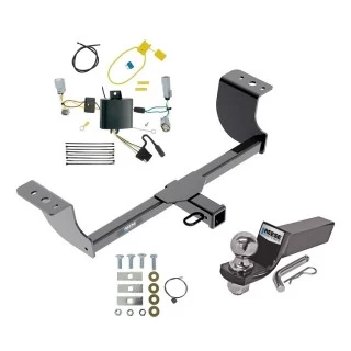 Reese Trailer Tow Hitch For 15-23 Dodge Challenger Exc w/Quad Tip Exhaust Complete Package w/ Wiring and 2" Ball