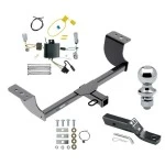Reese Trailer Tow Hitch For 15-23 Dodge Challenger Exc w/Quad Tip Exhaust Complete Package w/ Wiring and 1-7/8" Ball