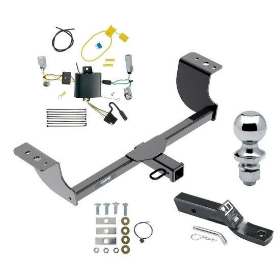 Reese Trailer Tow Hitch For 15-23 Dodge Challenger Exc w/Quad Tip Exhaust Complete Package w/ Wiring and 1-7/8" Ball