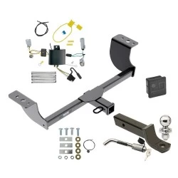 Reese Trailer Tow Hitch For 15-23 Dodge Challenger Exc w/Quad Tip Exhaust Deluxe Package Wiring 2" Ball Mount and Lock