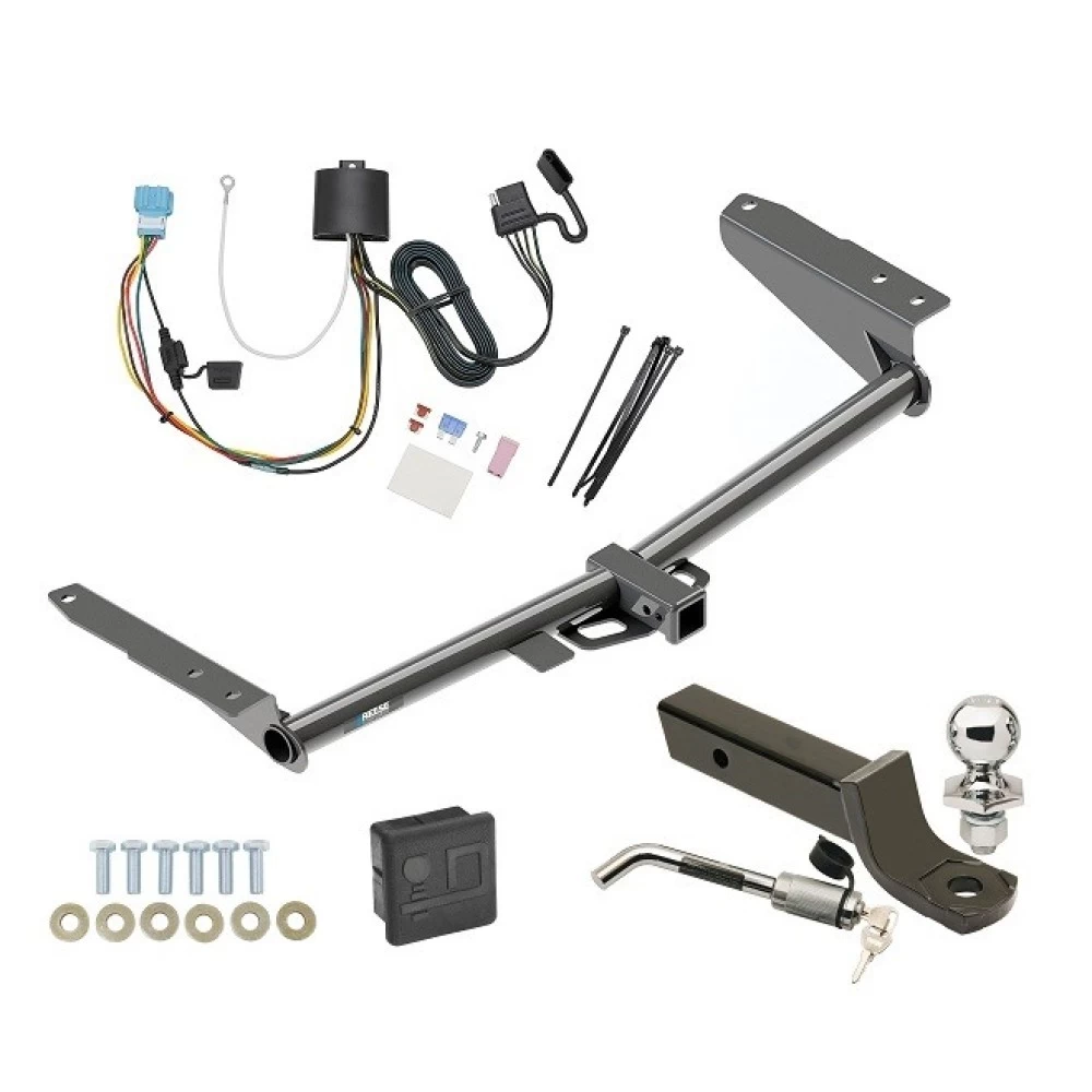 Reese Trailer Tow Hitch For 18-26 Honda Odyssey w/ Fuse Provisions Deluxe Package Wiring 2" Ball Mount and Lock