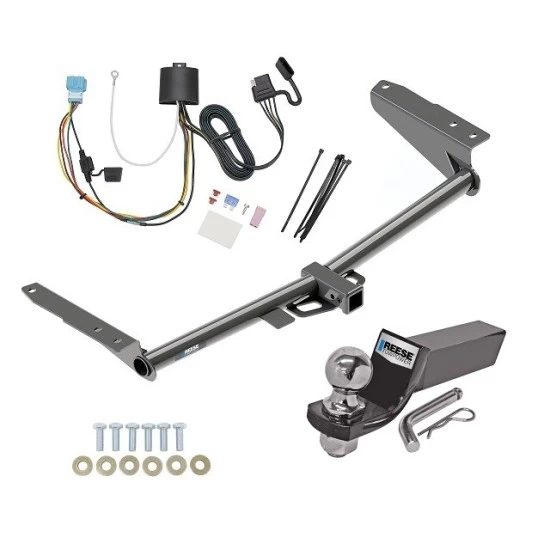 Tow Package For 18-26 Honda Odyssey w/ Fuse Provisions Trailer Hitch w/ Wiring 2" Drop Mount 2" Ball 2" Receiver Reese