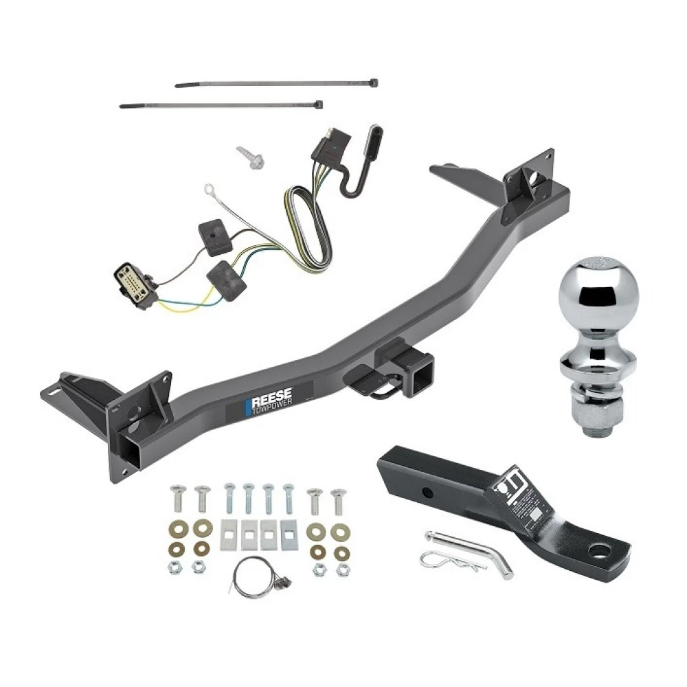 Reese Trailer Tow Hitch For 18-23 Chevrolet Traverse 2024 Limited 18-24 Buick Enclave All Models 2" Receiver Complete Package w/ Wiring and 1-7/8" Ball