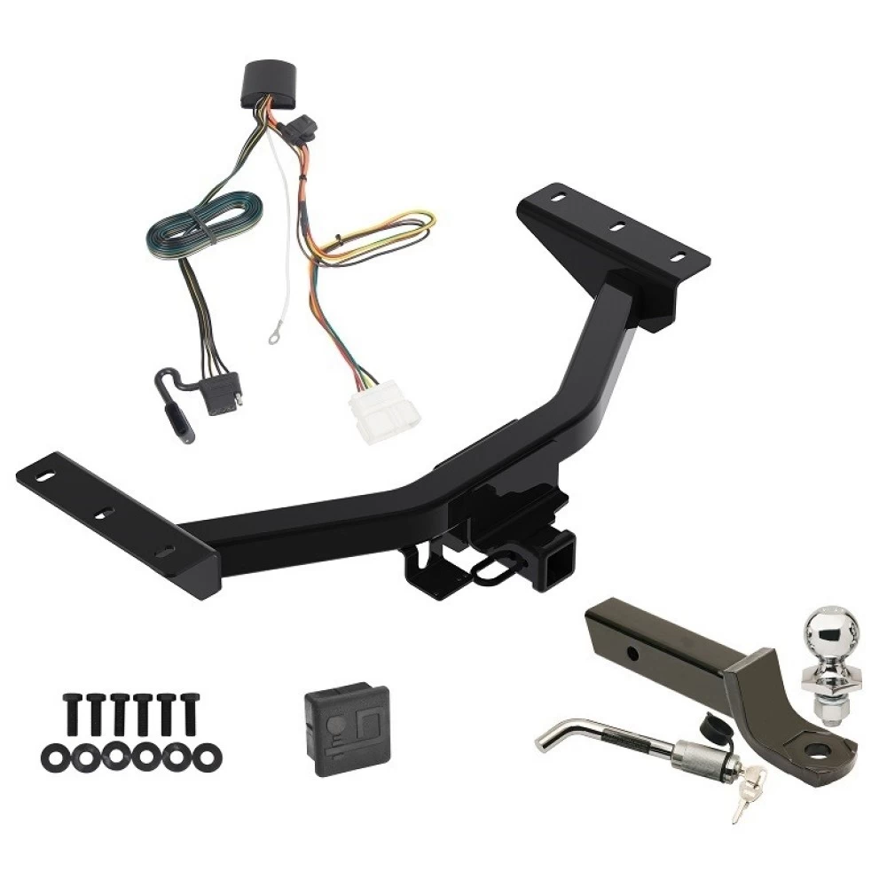Reese Trailer Tow Hitch For 19-25 Honda Passport All Models Deluxe Package Wiring 2" Ball Mount and Lock