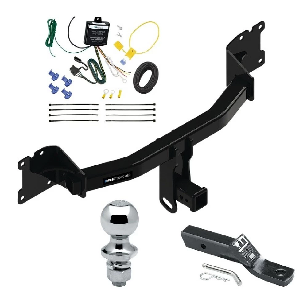 Reese Trailer Tow Hitch For 20-25 Porsche Cayenne Coupe 2" Receiver Complete Package w/ Wiring and 1-7/8" Ball