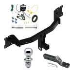 Reese Trailer Tow Hitch For 20-25 Porsche Cayenne Coupe 2" Receiver Complete Package w/ Wiring and 1-7/8" Ball