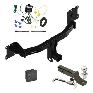 Reese Trailer Tow Hitch For 20-25 Porsche Cayenne Coupe Deluxe Package Wiring 2" Ball Mount and Lock