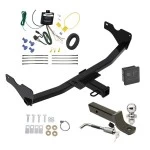 Reese Trailer Tow Hitch For 19-27 Audi Q3 All Models Deluxe Package Wiring 2" Ball Mount and Lock