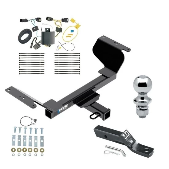 Reese Trailer Tow Hitch For 18-24 Chevrolet Equinox Gasoline, Premier Models 2" Receiver Complete Package w/ Wiring and 1-7/8" Ball