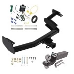 Reese Trailer Tow Hitch For 23-25 KIA Telluride w/o LED Taillights Complete Package w/ Wiring and 2" Ball