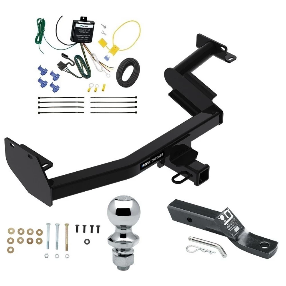 Reese Trailer Tow Hitch For 23-25 KIA Telluride w/o LED Taillights 2" Receiver Complete Package w/ Wiring and 1-7/8" Ball