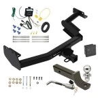 Reese Trailer Tow Hitch For 23-25 KIA Telluride w/o LED Taillights Deluxe Package Wiring 2" Ball Mount and Lock