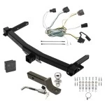 Custom Fit Trailer Hitch Wiring Harness (Plug & Play) 2" Drop Ball-Mount w/ Locking Pin/Clip 2" Chrome Ball Rubber Hitch Plug Cover Installation Hardware Installation Instructions 84432 118425 7005111 7010 Reese Trailer Tow Hitch 11-13 Jeep Reese Trailer Tow Hitch For 11-13 Jeep Grand Cherokee w/Removable OEM Fascia Deluxe Package Wiring 2" Ball Mount and Lock