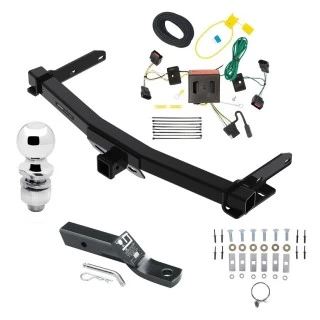 Reese Trailer Tow Hitch For 11-13 Dodge Durango All Models Complete Package w/ Wiring and 2" Ball