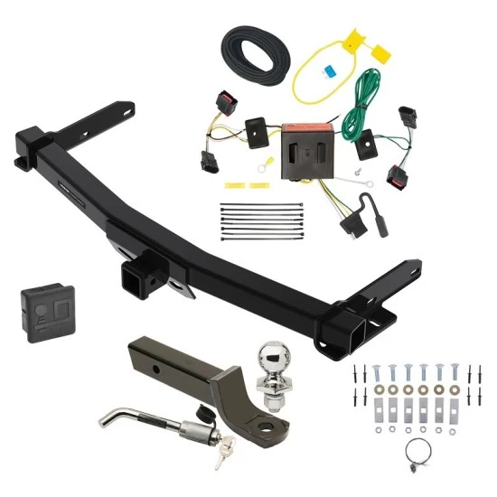 Reese Trailer Tow Hitch For 11-13 Dodge Durango All Models Deluxe Package Wiring 2" Ball Mount and Lock