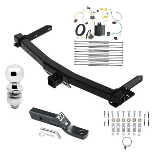 Custom Fit Trailer Hitch Wiring Harness (Plug & Play) 2" Drop Ball-Mount w/ Pin/Clip 2" Chrome Ball Installation Hardware Installation Instructions 84432 118727 23 63845 Reese Trailer Tow Hitch 14-21 Jeep Grand Cherokee 22-23 WK Old Body St Reese Trailer Tow Hitch For 14-21 Jeep Grand Cherokee 22-23 WK Old Body Style Complete Package w/ Wiring and 2" Ball