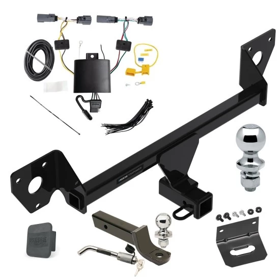 Ultimate Tow Package For 20-27 Buick Encore GX w/o LED Taillights Trailer Hitch w/ Wiring 2" Drop Mount Dual 2" and 1-7/8" Ball Lock Bracket Cover 2" Receiver Reese