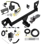 Trailer Hitch Tow Package w/ 7-Way RV Wiring For 21-25 Chevrolet Trailblazer Except w/LED Taillights w/ 2" Drop Mount 2" Ball Class 3 2" Receiver Reese