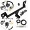 Trailer Hitch Tow Package w/ 7-Way RV Wiring For 21-25 Chevrolet Trailblazer Except w/LED Taillights w/ 2" Drop Mount 2" Ball Class 3 2" Receiver Reese