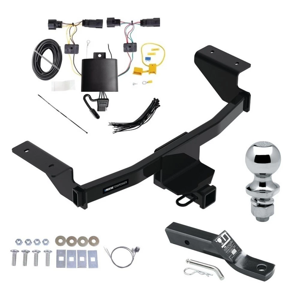 Reese Trailer Hitch w/ Wiring For 21-23 Ford Mustang Mach-E Complete Package w/ Wiring and 1-7/8" Ball