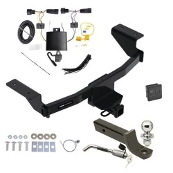 Reese Trailer Hitch w/ Wiring For 21-23 Ford Mustang Mach-E All Models Deluxe Package Wiring 2" Ball Mount and Lock