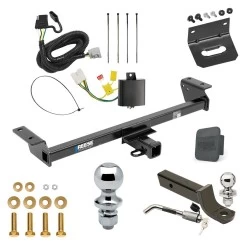 Ultimate Tow Package For 16-22 Lexus RX350 RX450h w/o factory Tow PKG Trailer Hitch w/ Wiring 2" Drop Mount Dual 2" and 1-7/8" Ball Lock Bracket Cover 2" Receiver Reese