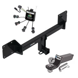 Reese Trailer Tow Hitch For 21-27 Mercedes GLE SUV All Models Complete Package w/ Zero Contact Wiring Harness Kit and 2" Ball
