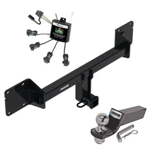 Reese Trailer Tow Hitch For 21-27 Mercedes GLE SUV All Models Complete Package w/ Zero Contact Wiring Harness Kit and 2" Ball