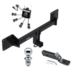 Reese Trailer Tow Hitch For 21-27 Mercedes GLE SUV All Models Complete Package w/ Zero Contact Wiring Harness Kit and 1-7/8" Ball
