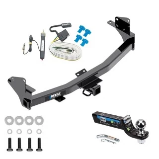 Tow Package For 15-22 Chevrolet Colorado GMC Canyon Trailer Hitch w/ Wiring 2" Drop Mount 2" Ball 2" Receiver Reese