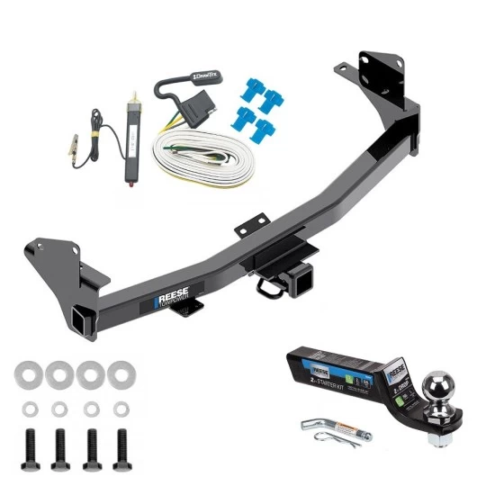 Tow Package For 15-22 Chevrolet Colorado GMC Canyon Trailer Hitch w/ Wiring 2" Drop Mount 2" Ball 2" Receiver Reese