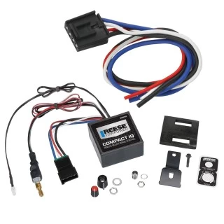 Reese Compact IQ Hidden Trailer Brake Control For 07-14 Chevy Silverado GMC Sierra 2500 HD 3500 HD 07-13 1500 w/ Hardwire Wiring Adapter Proportional Trailer Brakes Module Box Controller 1-3 Axle