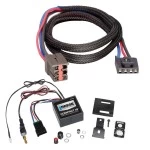 Reese Compact IQ Hidden Trailer Brake Control for 94-97 Ford F-250 350 F-Super Duty 1997 Heavy Duty 97-99 F-250 Light Duty 99-04 F-350 450 550 Super Duty w/ Plug Play Wiring Adapter Proportional Trailer Brakes Module Box Controller 1-3 Axle