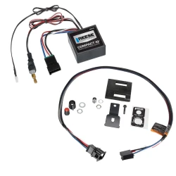 Reese Compact IQ Hidden Trailer Brake Control for 18-20 VW Atlas 2020 Cross Sport 11-17 VW Touareg 11-25 Porsche Cayenne Audi Q5 07-25 Q7 18-25 SQ5 w/ Plug Play Wiring Adapter Proportional Trailer Brakes Module Box Controller 1-3 Axle