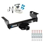 Trailer Hitch w/ Wiring For 01-25 Chevy Silverado GMC Sierra 3500 HD 07-07 Classic 07-12 Dodge RAM 3500 4500 5500 Class 5 2" Tow Receiver Reese Tekonsha