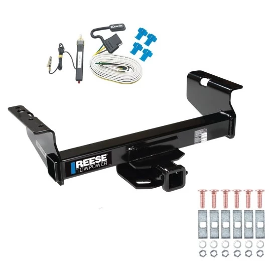 Trailer Hitch w/ Wiring For 01-25 Chevy Silverado GMC Sierra 3500 HD 07-07 Classic 07-12 Dodge RAM 3500 4500 5500 Class 5 2" Tow Receiver Reese Tekonsha