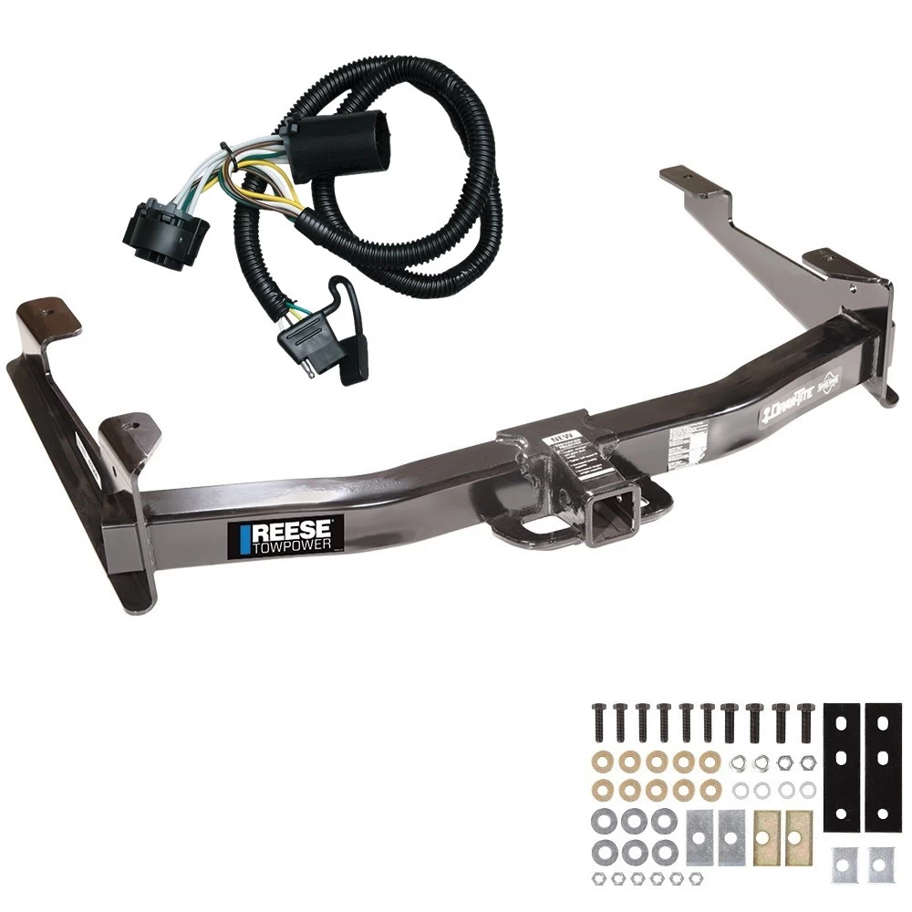 Trailer Hitch w/ Wiring For 01-10 Chevy Silverado GMC Sierra 2500 HD 3500 HD 2007 Classic 97-99 Mercury Mountaineer 95-00 Ford Explorer Class 5 2" Tow Receiver Reese Tekonsha