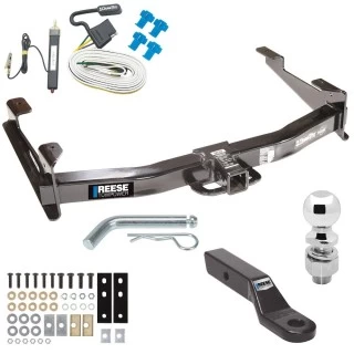 Class 5 13K Tow Package For 01-10 Chevy Silverado GMC Sierra 2500 HD 3500 HD 2007 Classic 97-99 Mercury Mountaineer 95-00 Ford Explorer Trailer Hitch w/ Wiring 2-5/16" Ball 2" Drop Mount 2" Receiver Reese