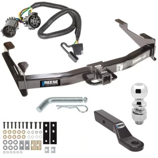 Class 5 13K Tow Package For 01-10 Chevy Silverado GMC Sierra 2500 HD 3500 HD 2007 Classic 97-99 Mercury Mountaineer 95-00 Ford Explorer Trailer Hitch w/ Wiring 2-5/16" Ball 2" Drop Mount 2" Receiver Reese