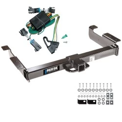 Trailer Hitch w/ Wiring For 00-02 Chevrolet Express GMC Savana 1500 2500 3500 Class 5 2" Tow Receiver Reese Tekonsha